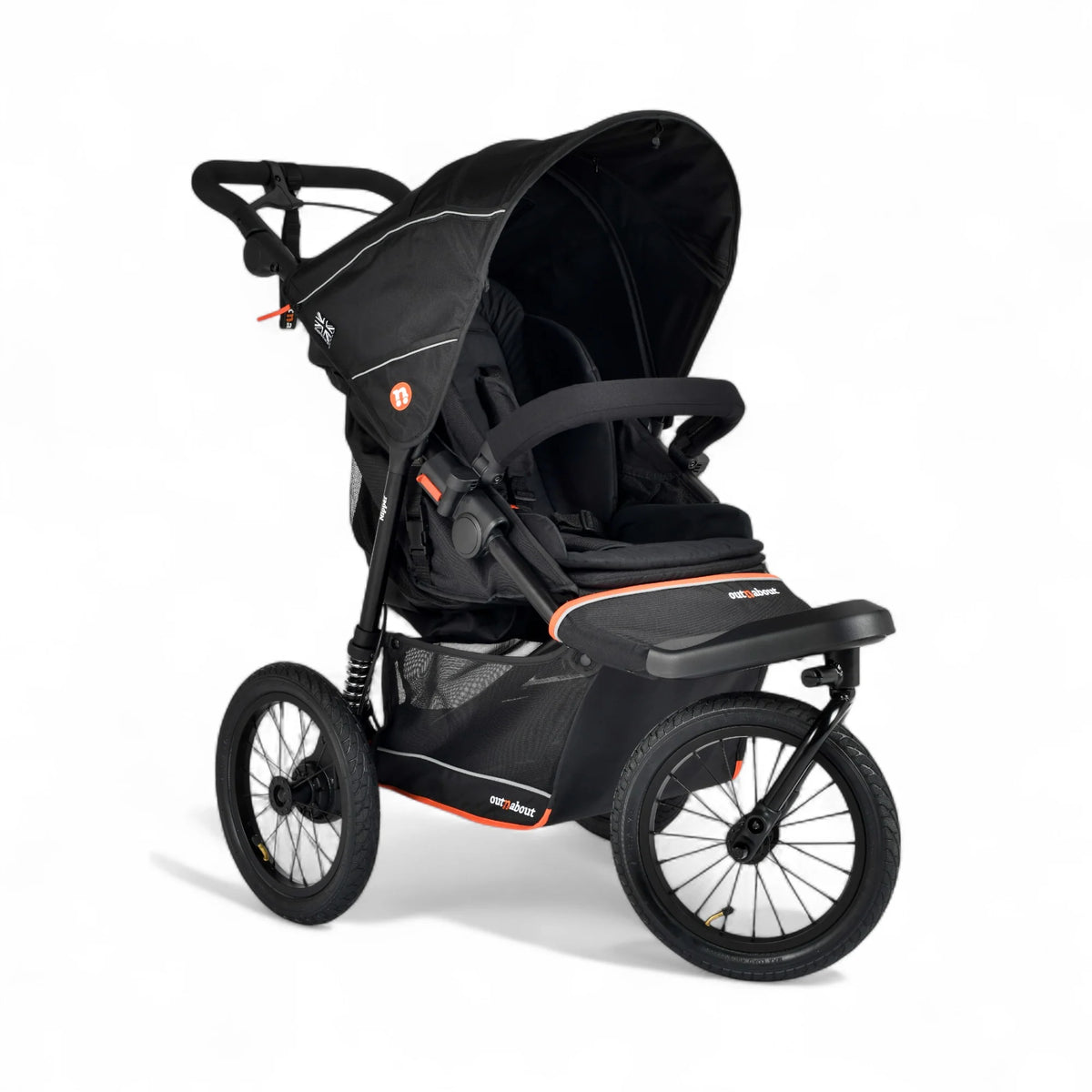 Out n About Nipper V6 Plus Pushchair Summit Black Pre Order