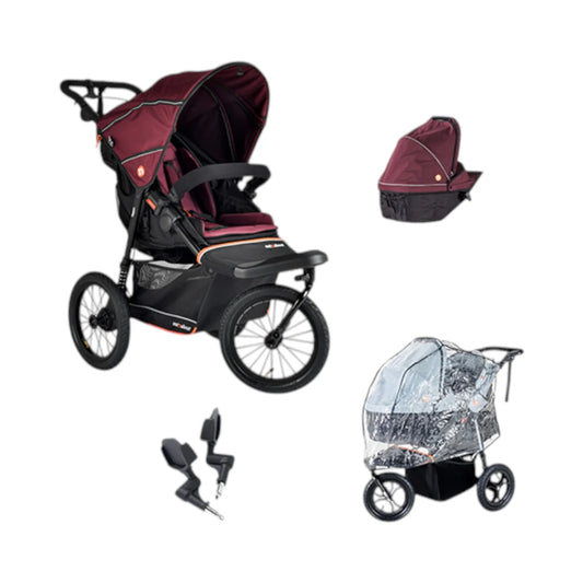 Out n About Nipper V6 Plus Newborn Bundle Brambleberry Red Pre Order September Delivery