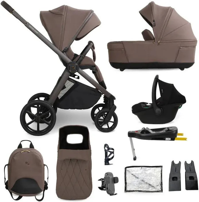 My Babiie MB450 Luxe 4-in-1 Travel System with ISOFIX Base Cookie (Exclusive) *PRE ORDER