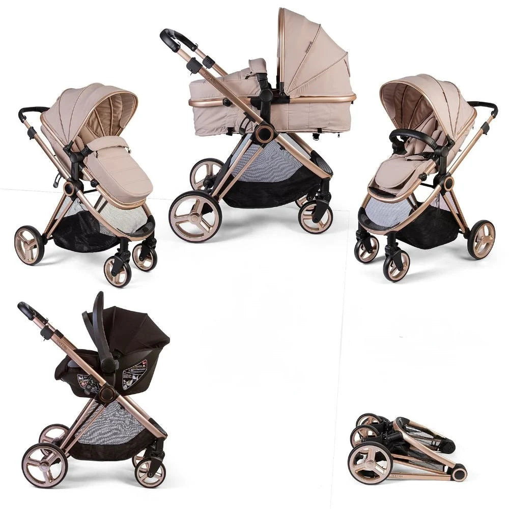 Red Kite push me pace I-size Travelsystem Latte