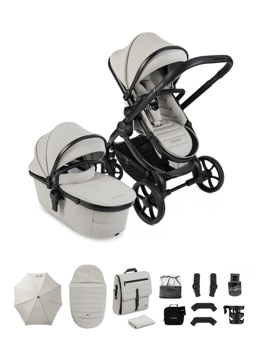 iCandy Peach 8 Taupe Pushchair and Carrycot - Pushchair Bundle