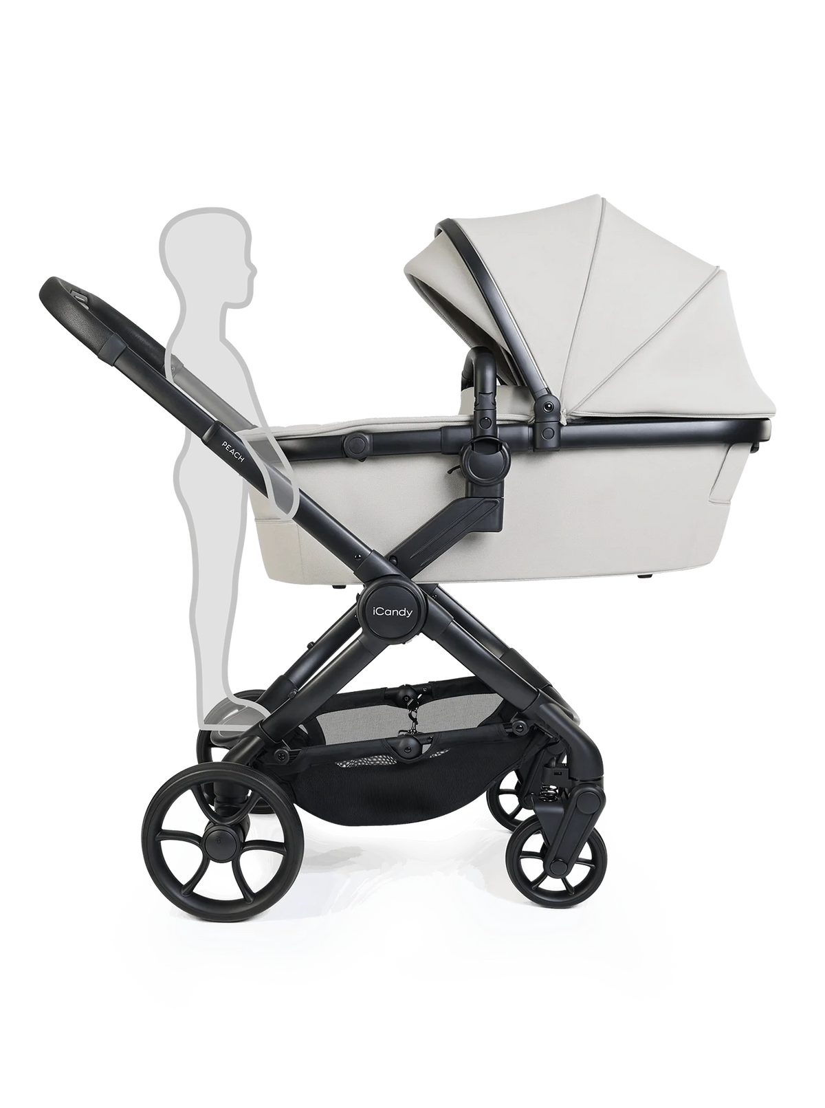 iCandy Peach 8 Taupe Pushchair and Carrycot - Pushchair Bundle