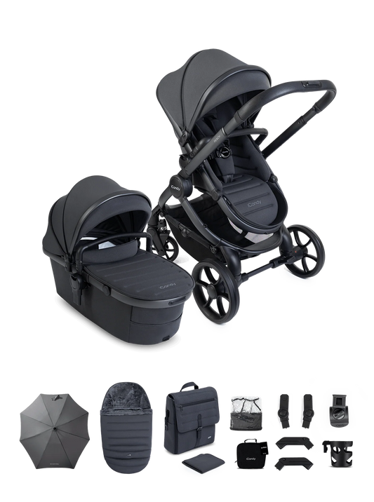 iCandy Peach 8 Grey Pushchair and Carrycot - Pushchair Bundle
