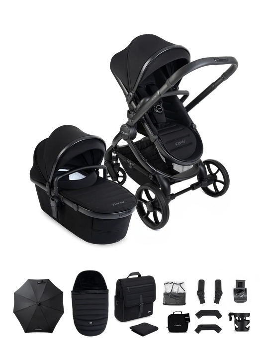 iCandy Peach 8 Black Pushchair and Carrycot - Pushchair Bundle