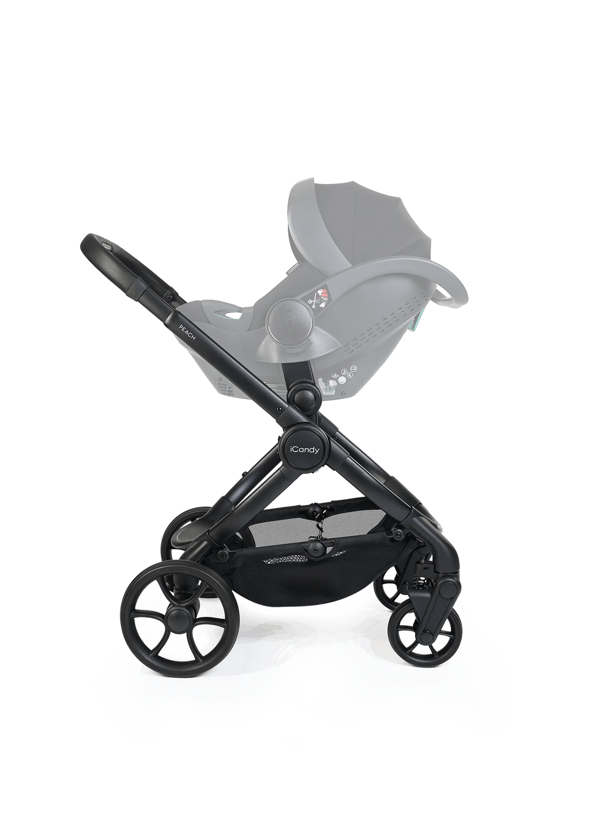 iCandy Peach 8 Black Pushchair and Carrycot - Pushchair Bundle