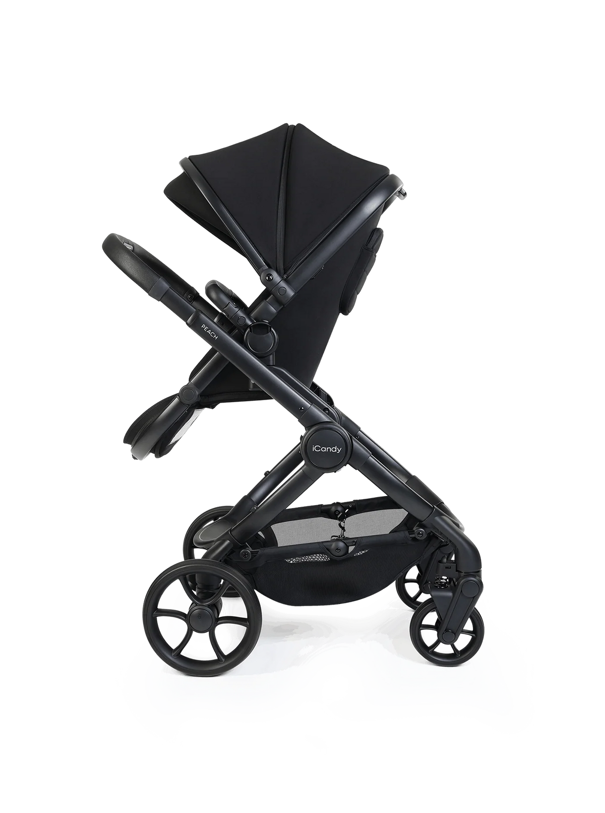 iCandy Peach 8 Black Pushchair and Carrycot - Pushchair Bundle