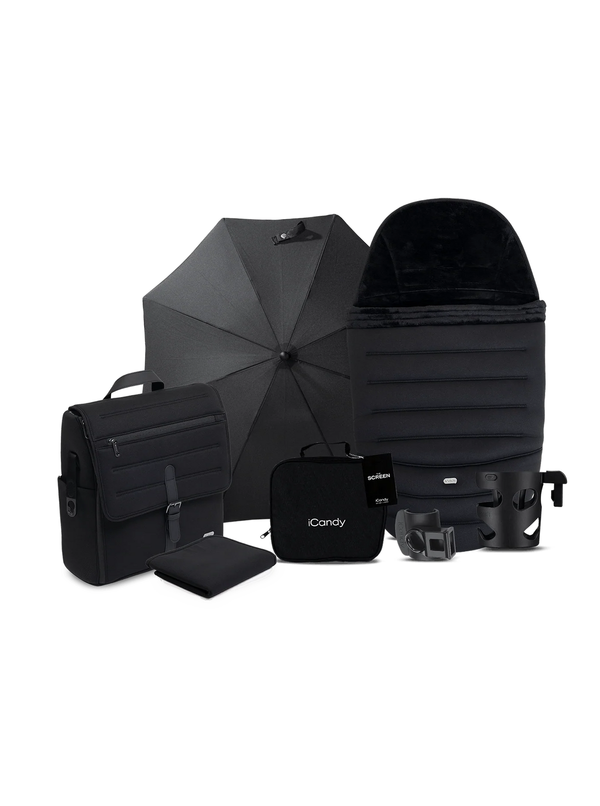 iCandy Peach 8 Black Pushchair and Carrycot - Pushchair Bundle