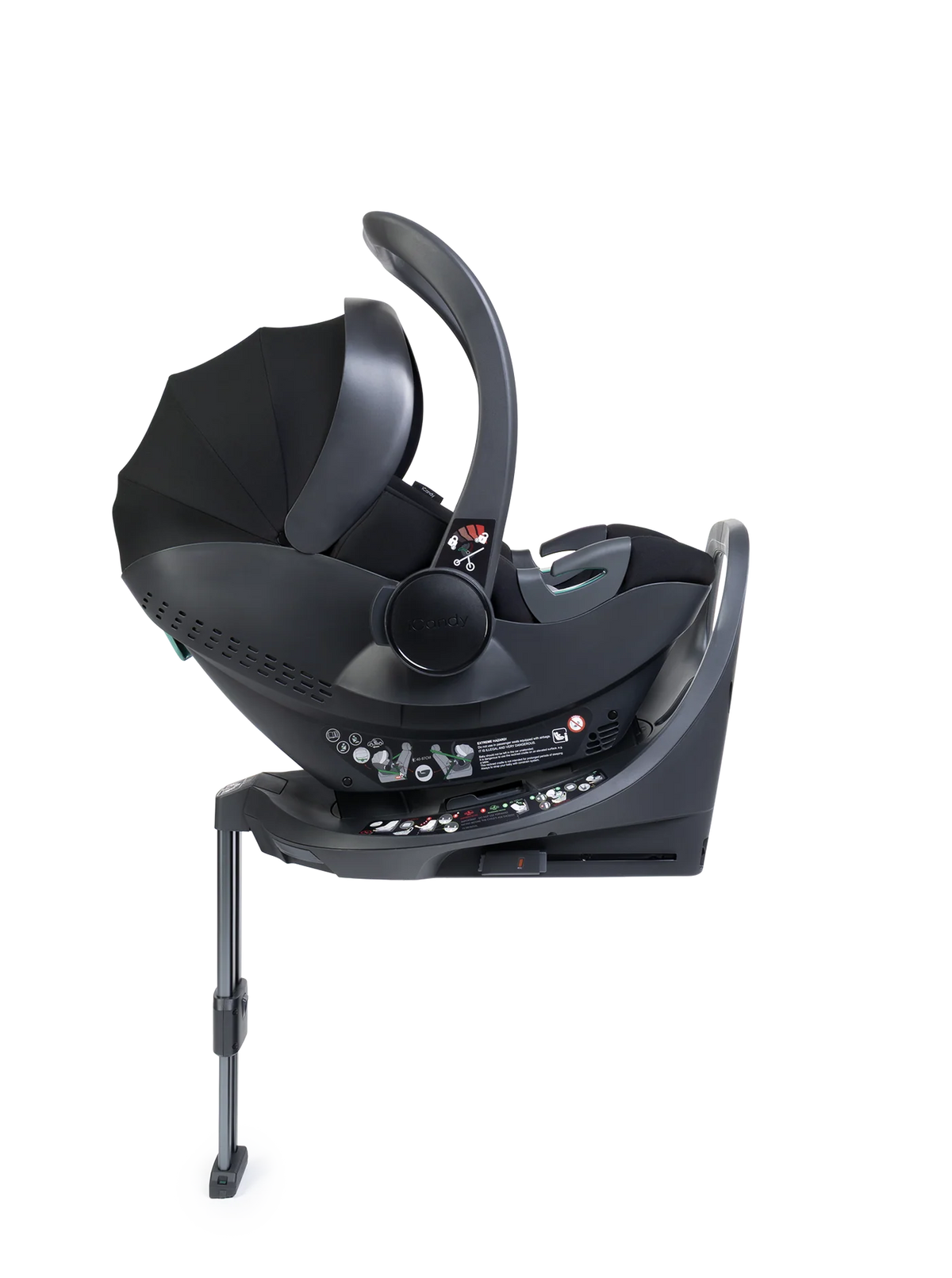 iCandy Peach 8 Black Pushchair and Carrycot - 360 Car Seat Pushchair Bundle