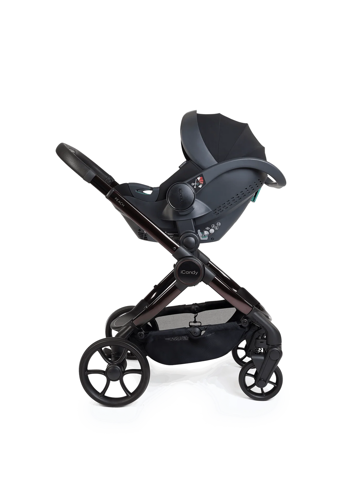 iCandy Peach 8 Coco Pushchair and Carrycot - 360 Car Seat Pushchair Bundle