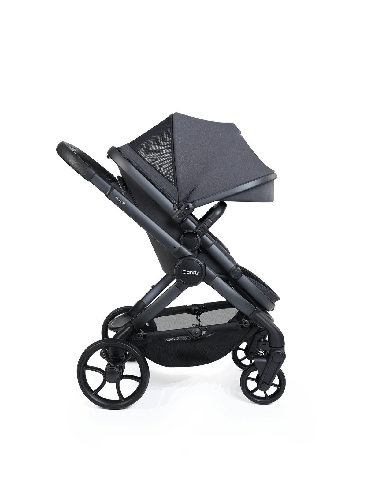 iCandy Peach 8 Grey Pushchair and Carrycot - 360 Car Seat Pushchair Bundle