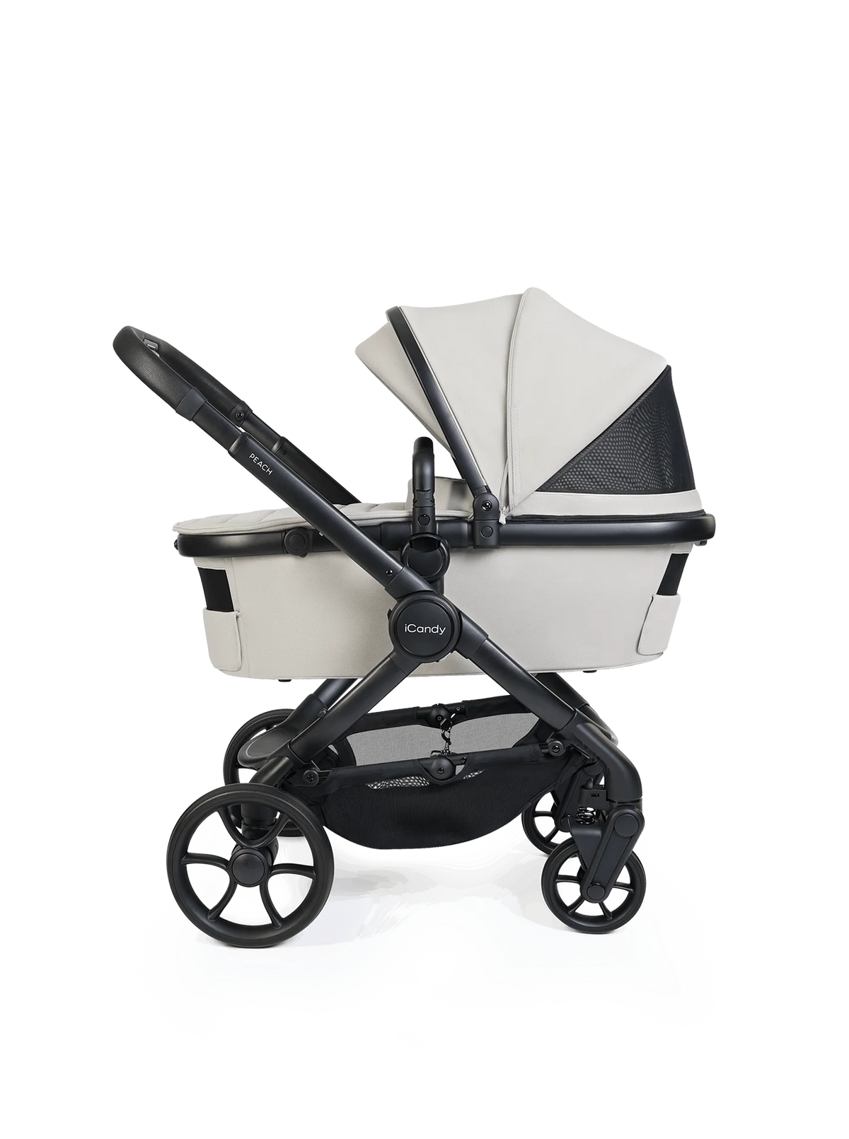 iCandy Peach 8 Complete Bundle with Cybex Cloud T i-Size Rotating Baby Car Seat - Taupe