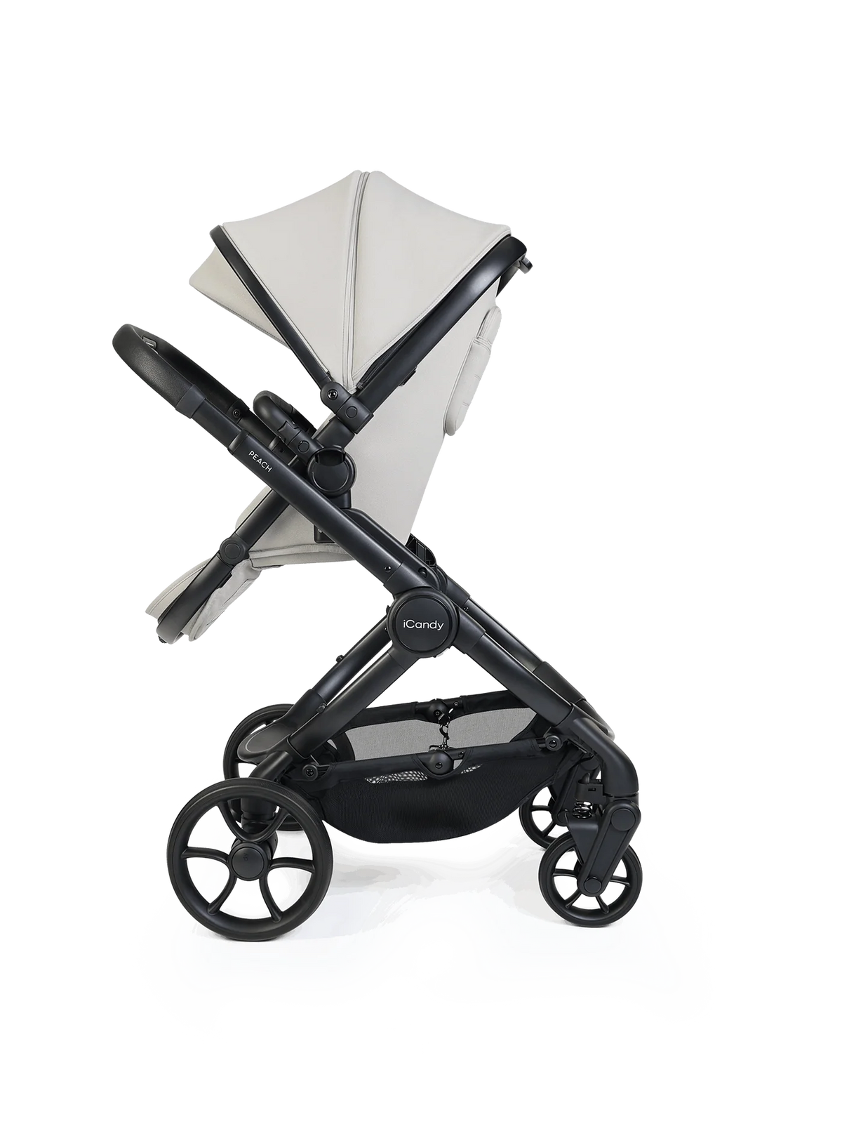 iCandy Peach 8 Complete Bundle with Cybex Cloud T i-Size Rotating Baby Car Seat - Taupe