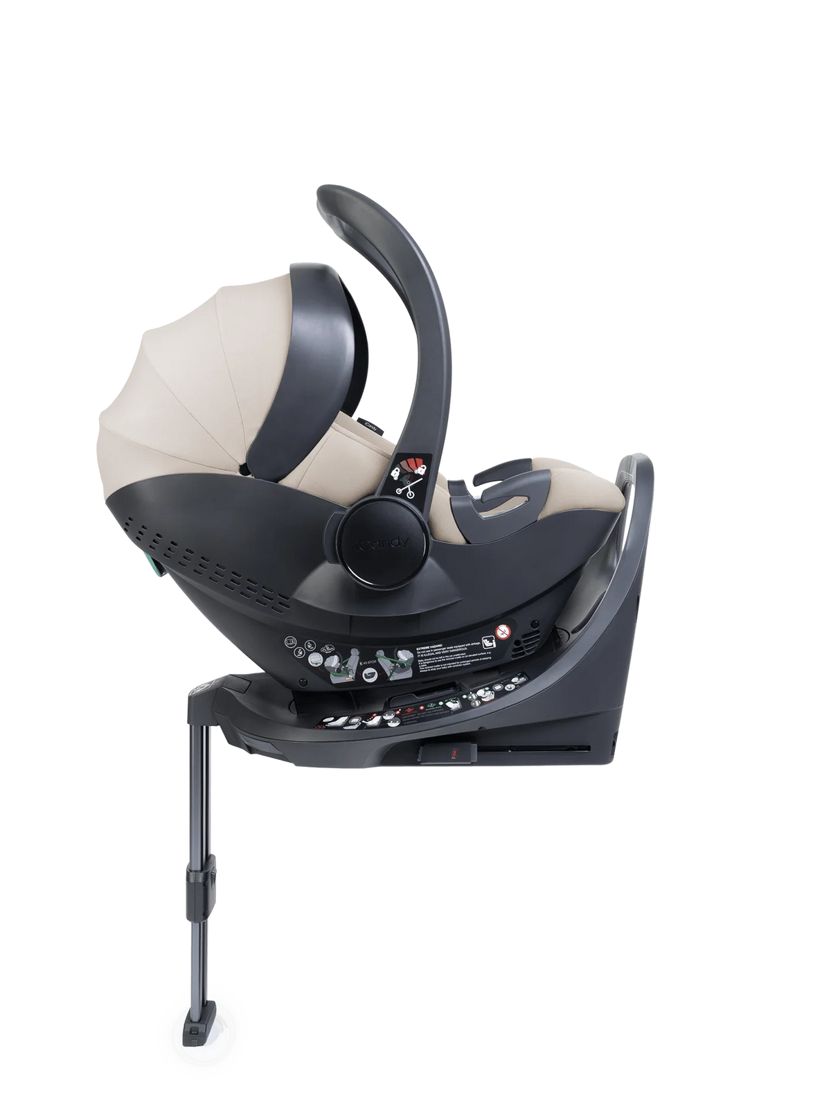 iCandy Peach 8 Taupe Pushchair and Carrycot - 360 Car Seat Pushchair Bundle