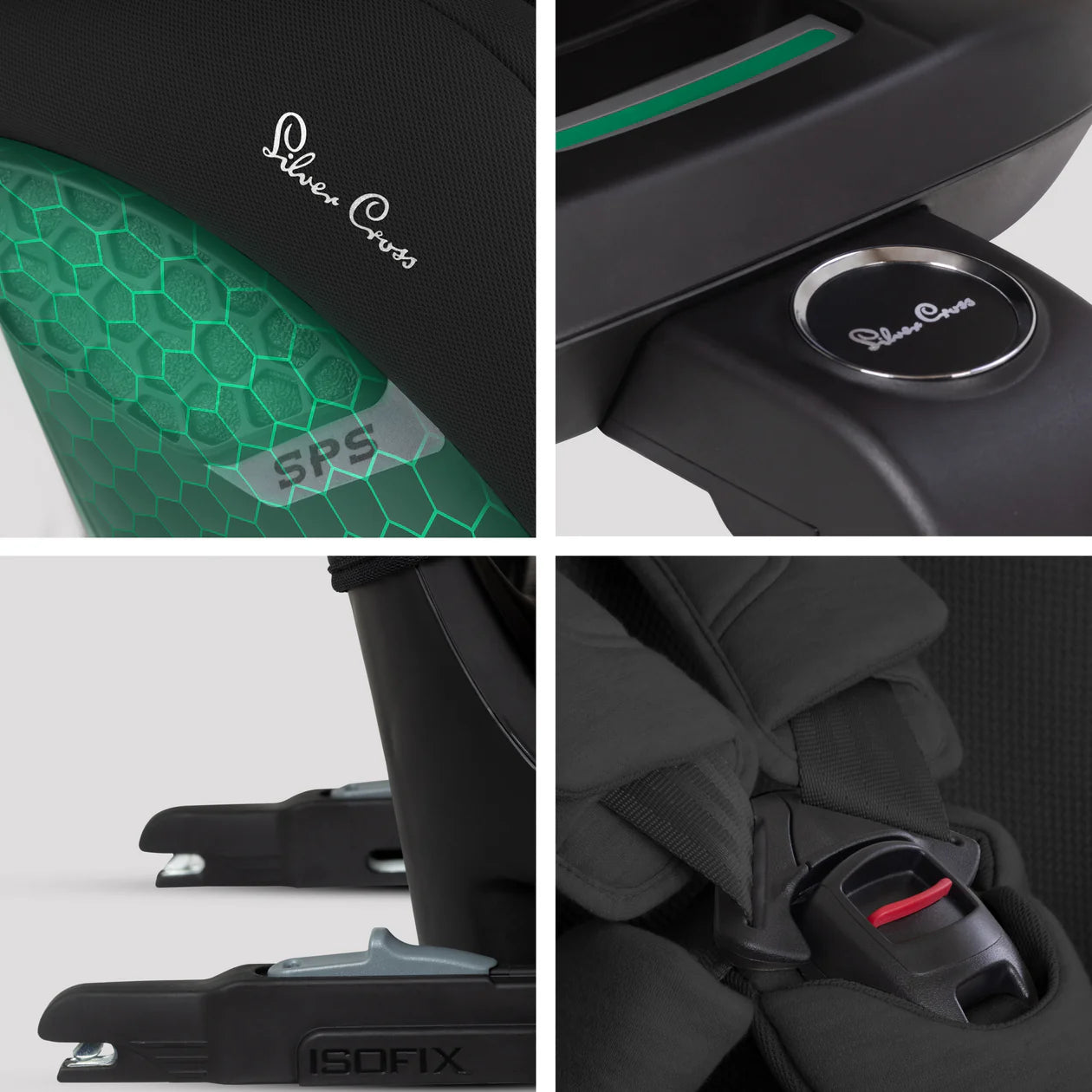 Silver Cross Motion 3 All Size 360 Rotating Car Seat Iconic Black
