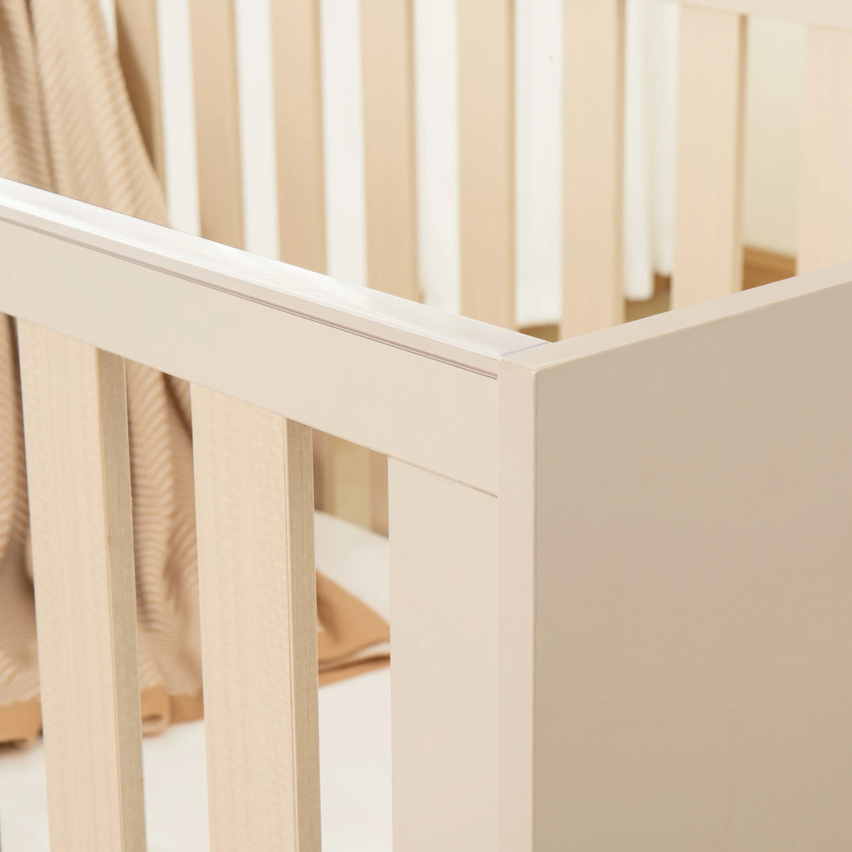Babymore Dante Cot Bed – Cashmere Full Size