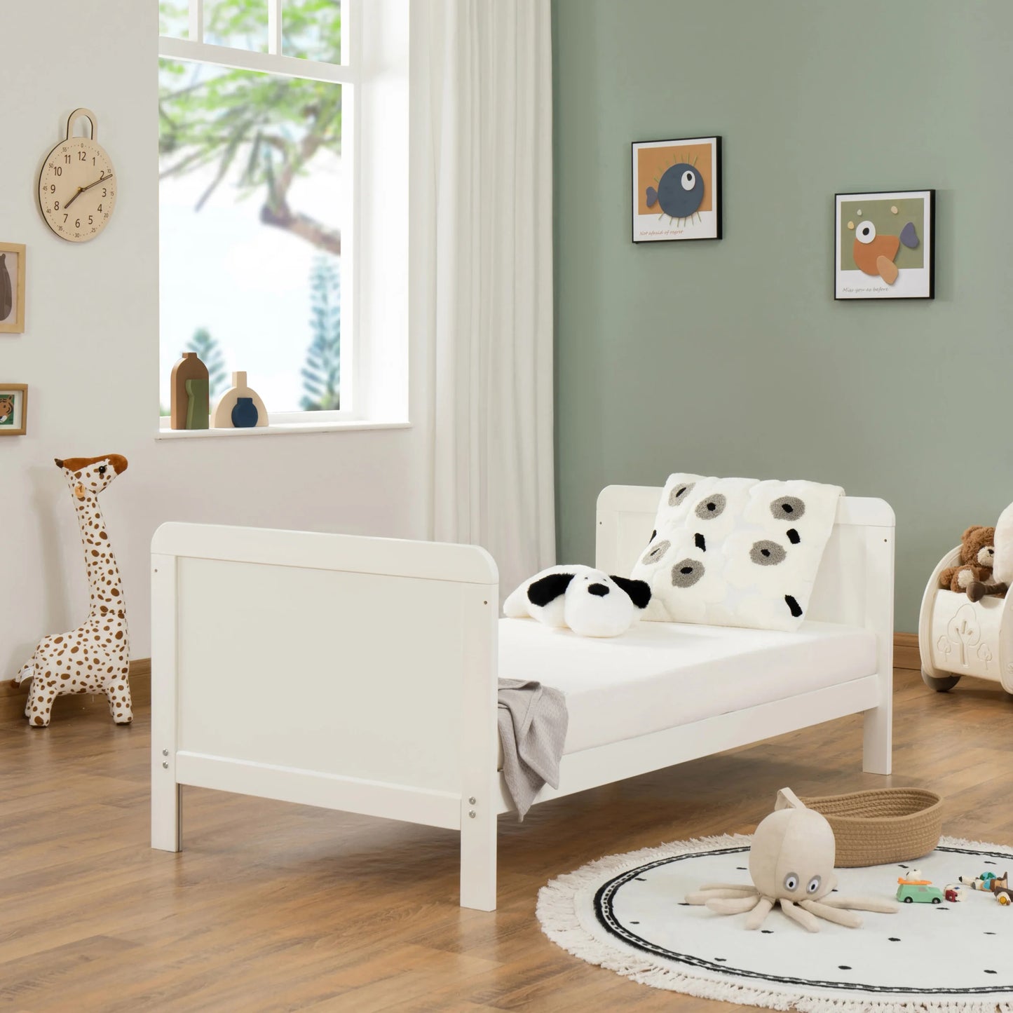 Babymore Caro Urban Cot Bed White *AUGUST OFFER