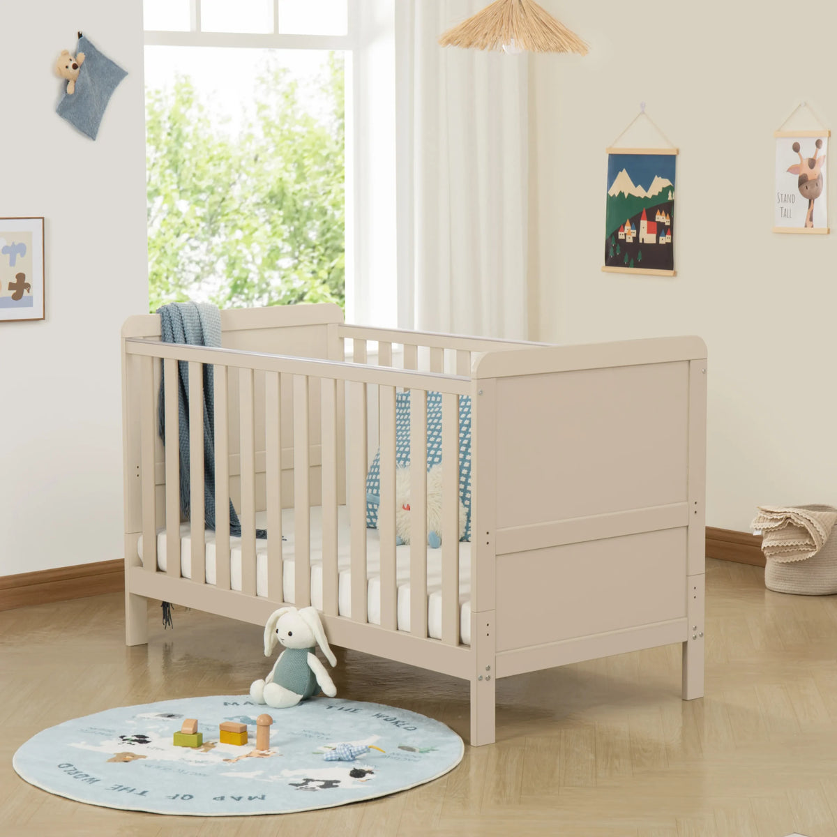 Babymore Caro Urban Cot Bed Cashmere *SEPTEMBER OFFER