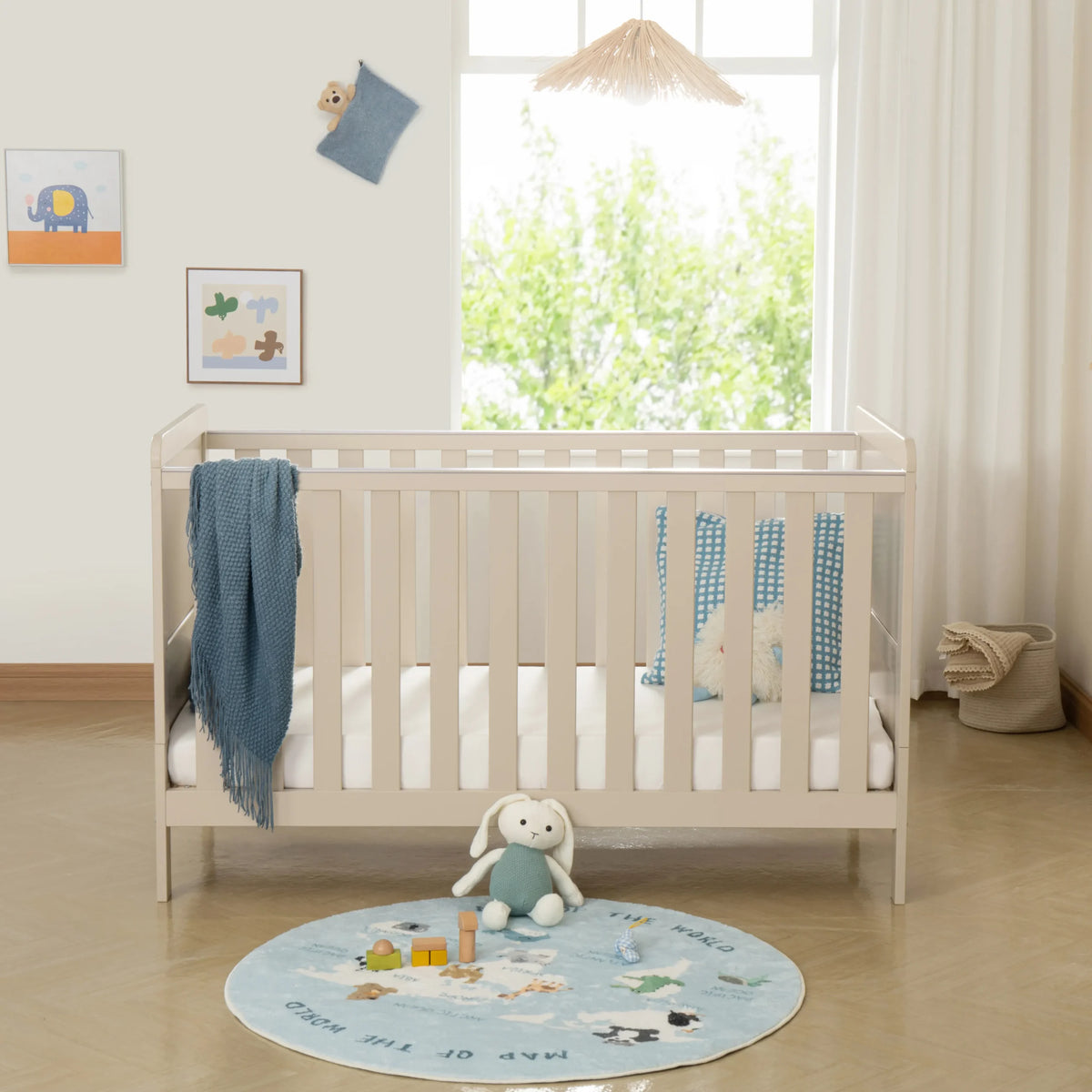 Babymore Caro Urban Cot Bed Cashmere *SEPTEMBER OFFER