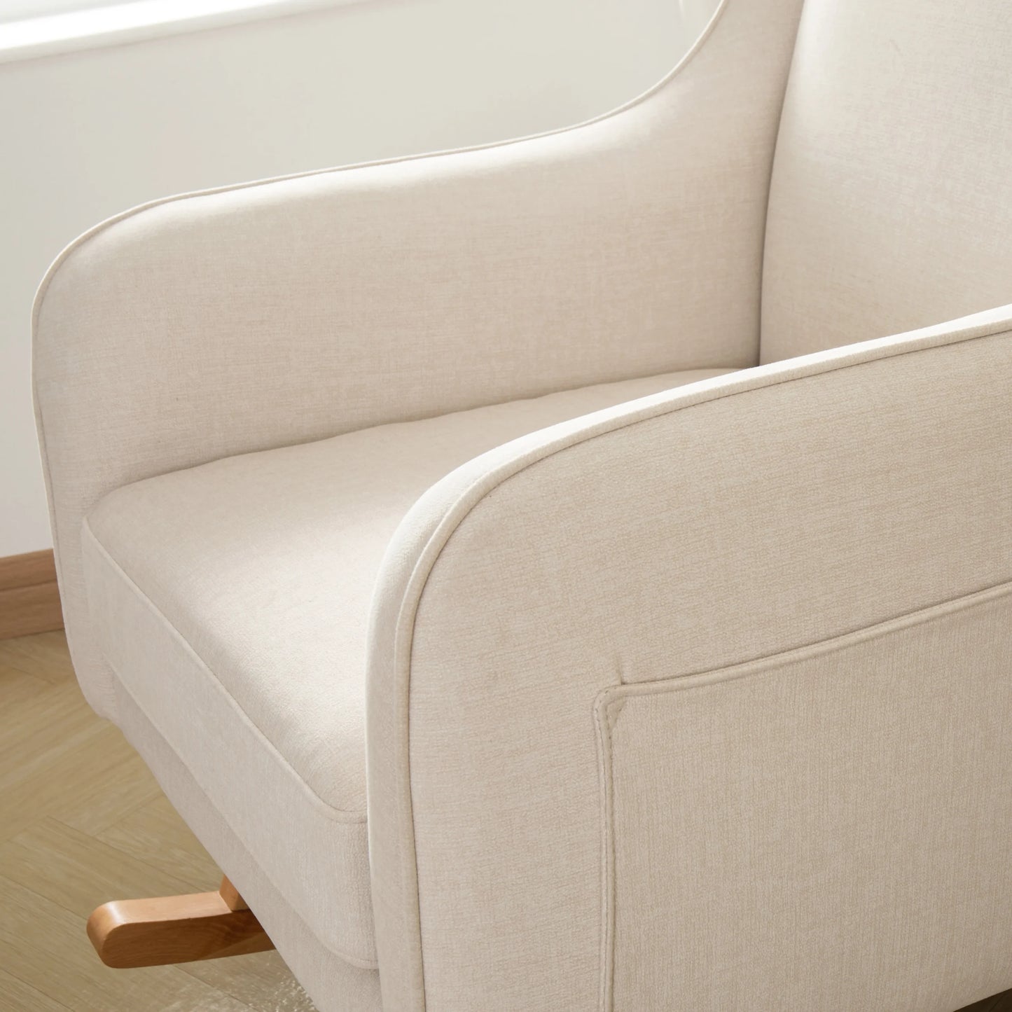Ida Nursing Chair with Footstool – Ivory *AUGUST OFFER