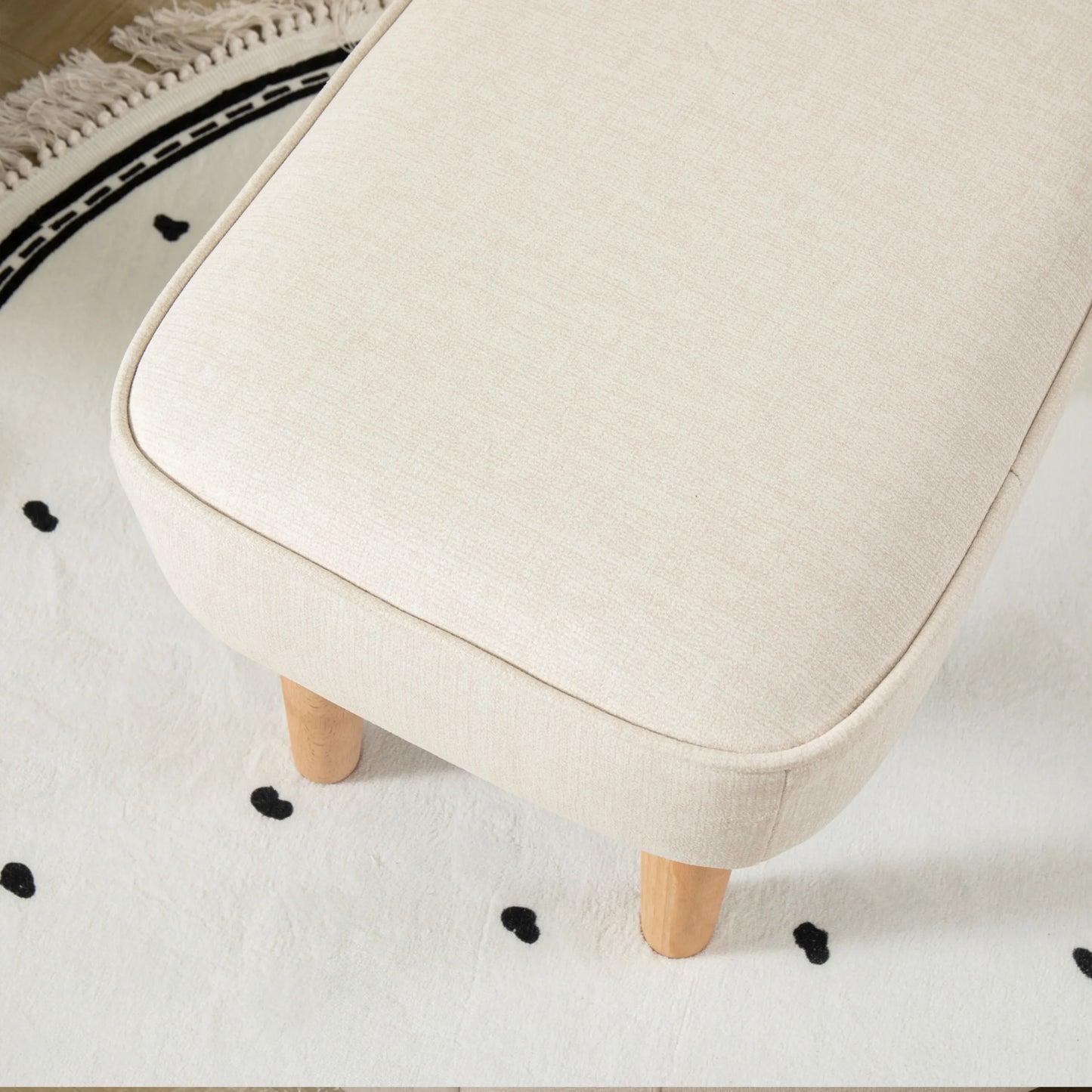 Ida Nursing Chair with Footstool – Ivory *AUGUST OFFER