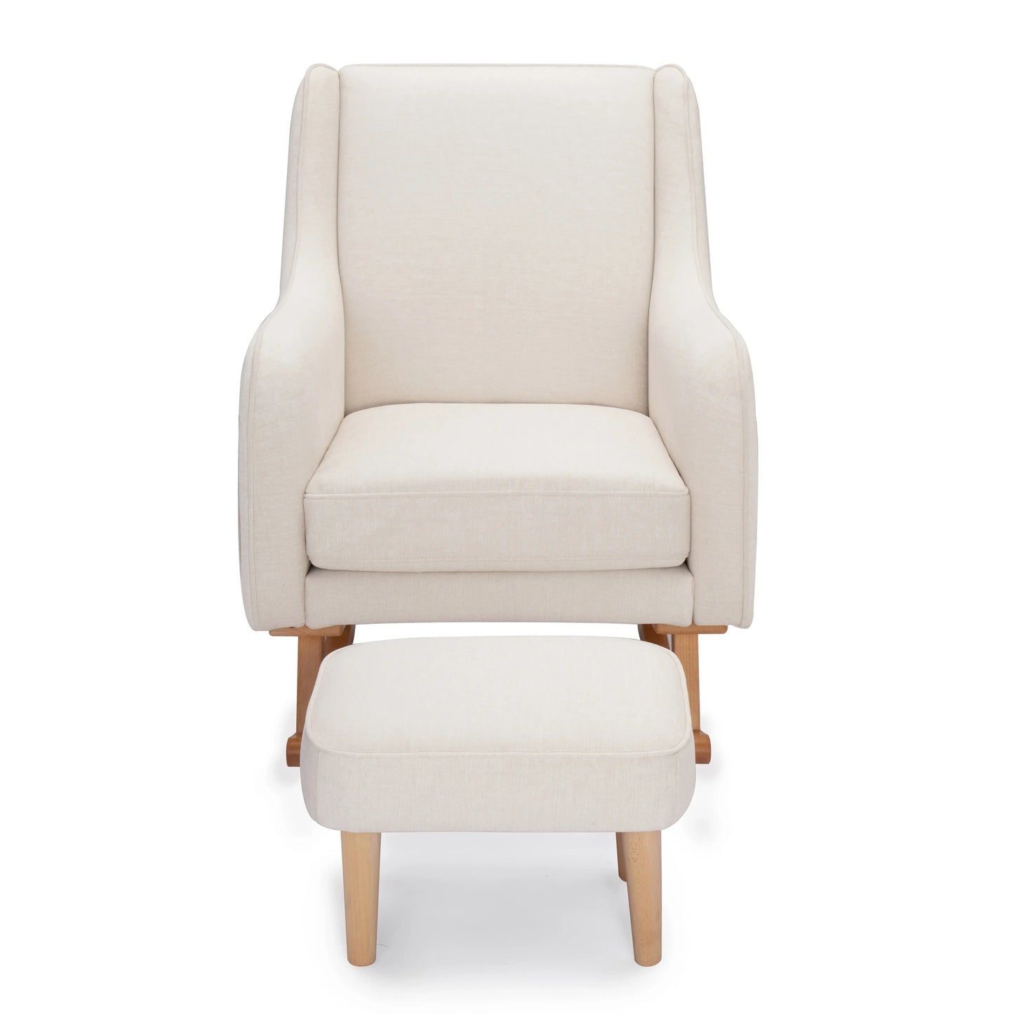 Ida Nursing Chair with Footstool – Ivory *AUGUST OFFER