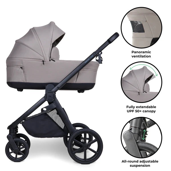 My Babiie MB450 LUXE 2-in-1 Pushchair & Carrycot - Mink *Pre Order