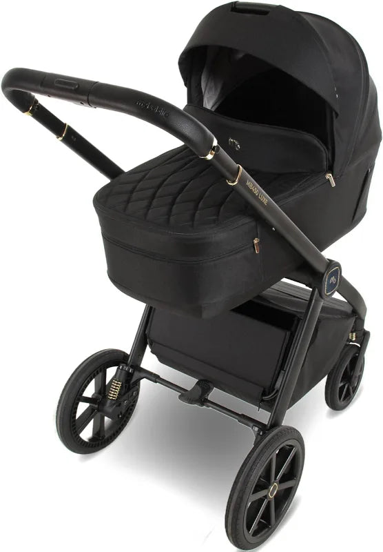 My Babiie MB450 LUXE 2-in-1 Pushchair & Carrycot - Black *Pre Order