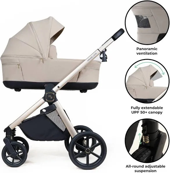 My Babiie MB450 LUXE 2-in-1 Pushchair & Carrycot - Feather Pre Order