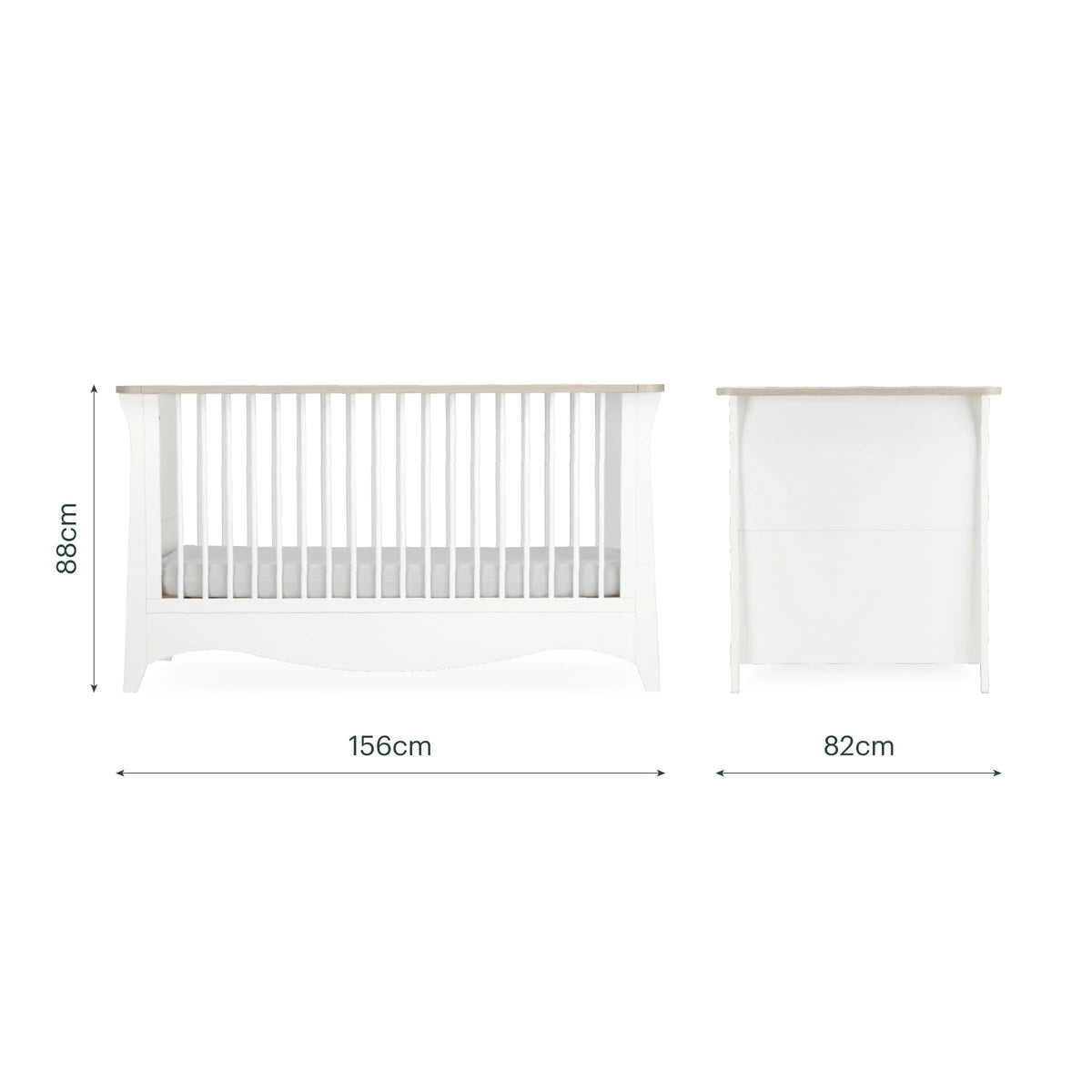 Clara Luxe 3 Piece Furniture Set - White & Ash Pre Order