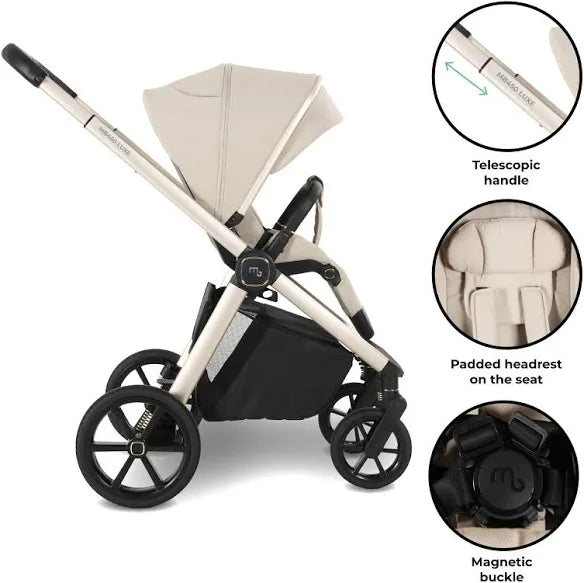 My Babiie MB450 LUXE 2-in-1 Pushchair & Carrycot - Feather Pre Order