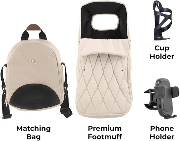 My Babiie MB450 LUXE 2-in-1 Pushchair & Carrycot - Feather Pre Order