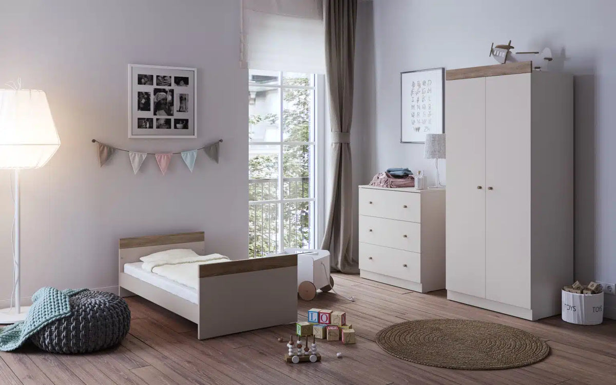 Little Acorns Burlington 3 Piece Nursery Room Set – Cashmere/Truffle Oak Store Collection only or local delivery