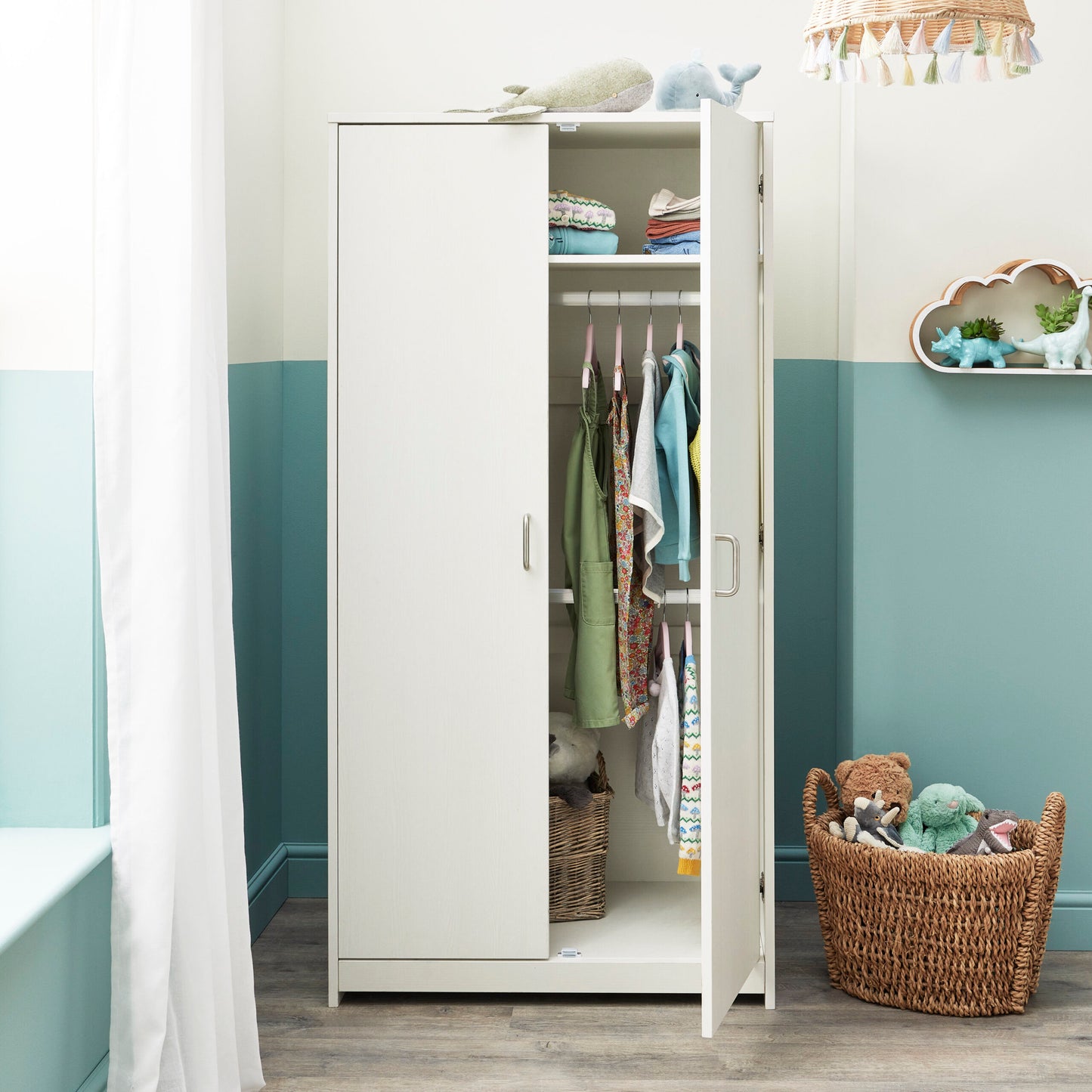 Babymore Caro wardrobe – white  Wash
