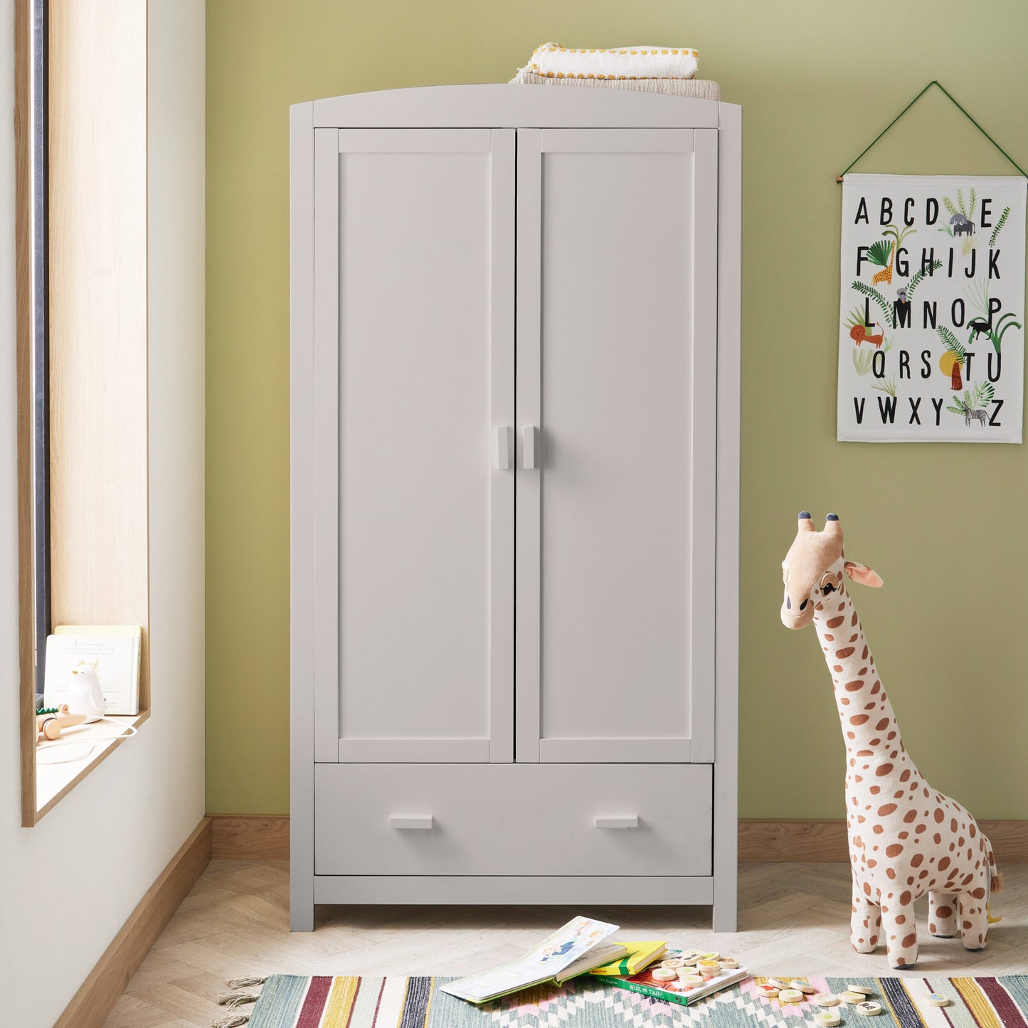 Babymore Universal Nursery wardrobe  – Grey