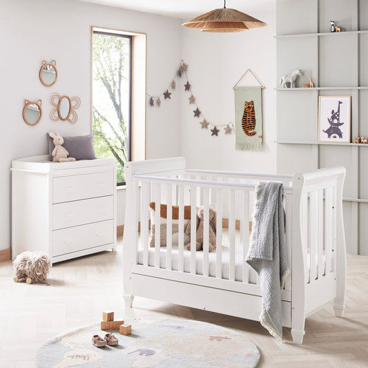 Babymore Eva 2 Piece Nursery Room Set – White *AUGUST OFFER