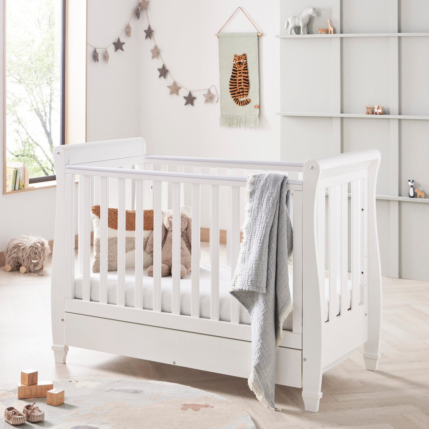 Babymore Eva 3 Piece Nursery Room Set – White *AUGUST OFFER