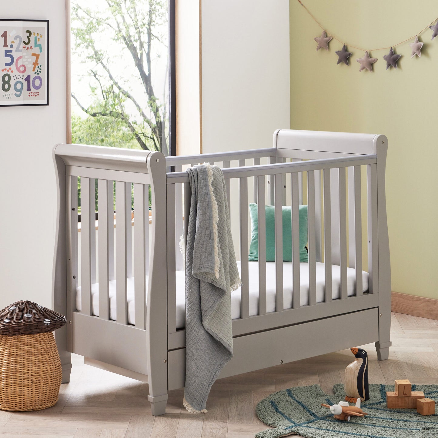 Babymore Eva 3 Piece Nursery Room Set – grey