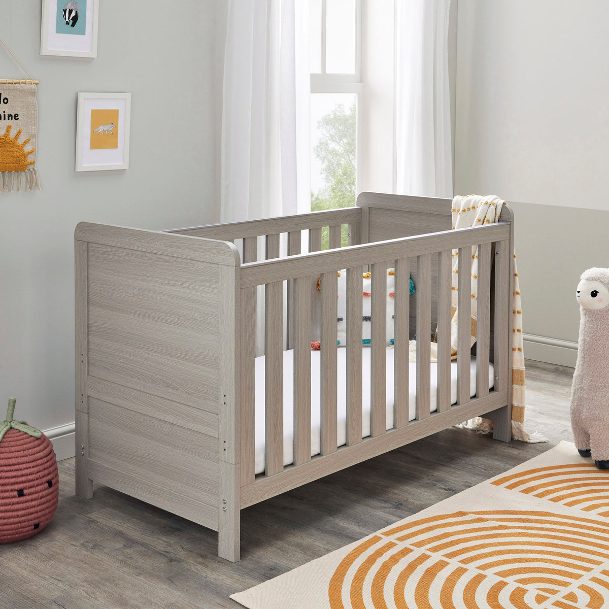 Babymore Caro 3 Piece Nursery Room Set – Grey Wash