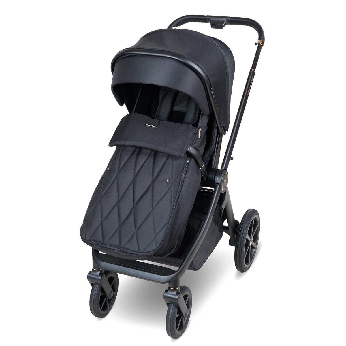 My Babiie MB450 LUXE 3-in-1 Travel System with Base - Black Pre Order