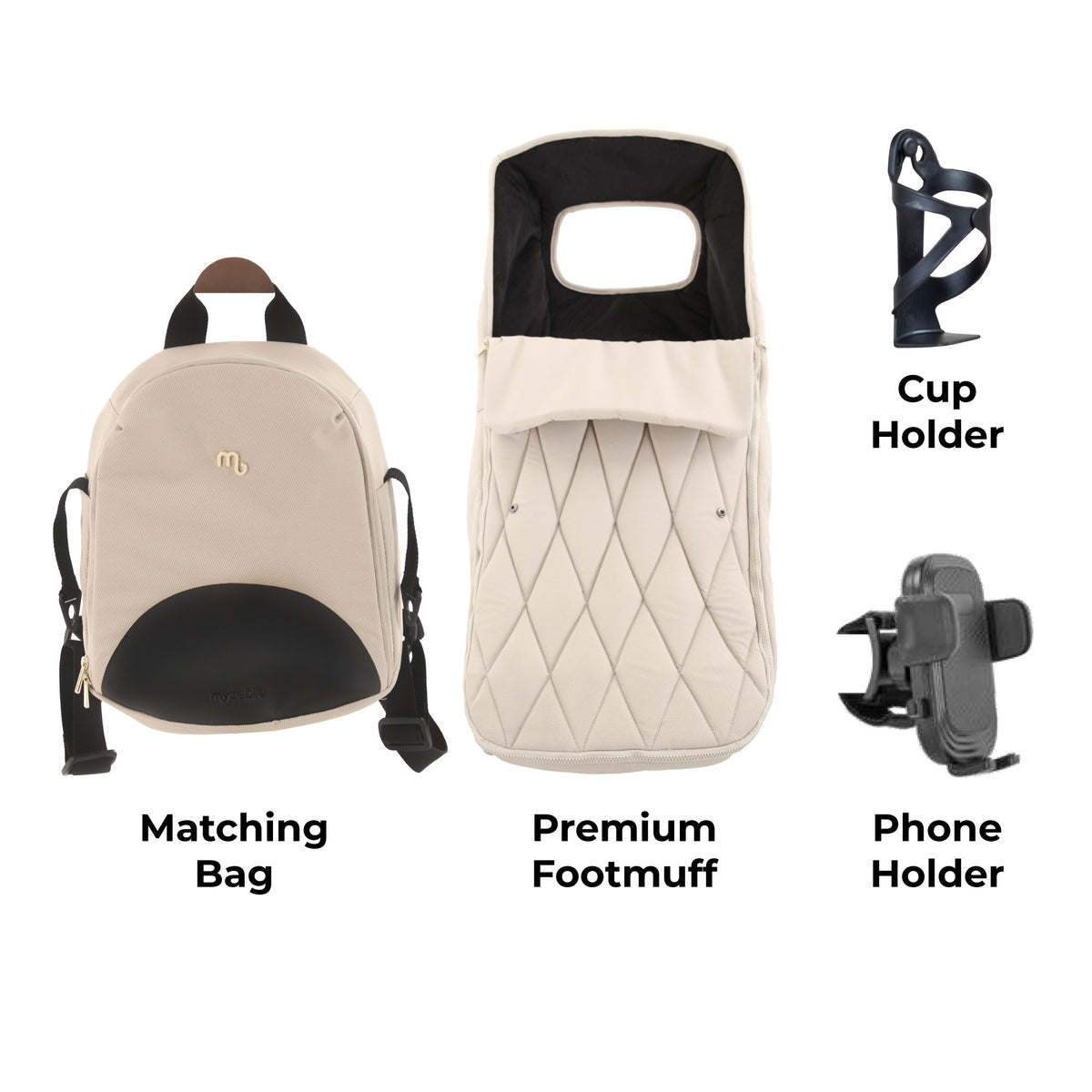 My Babiie MB450 LUXE 3-in-1 Travel System with Base - Feather Pre Order