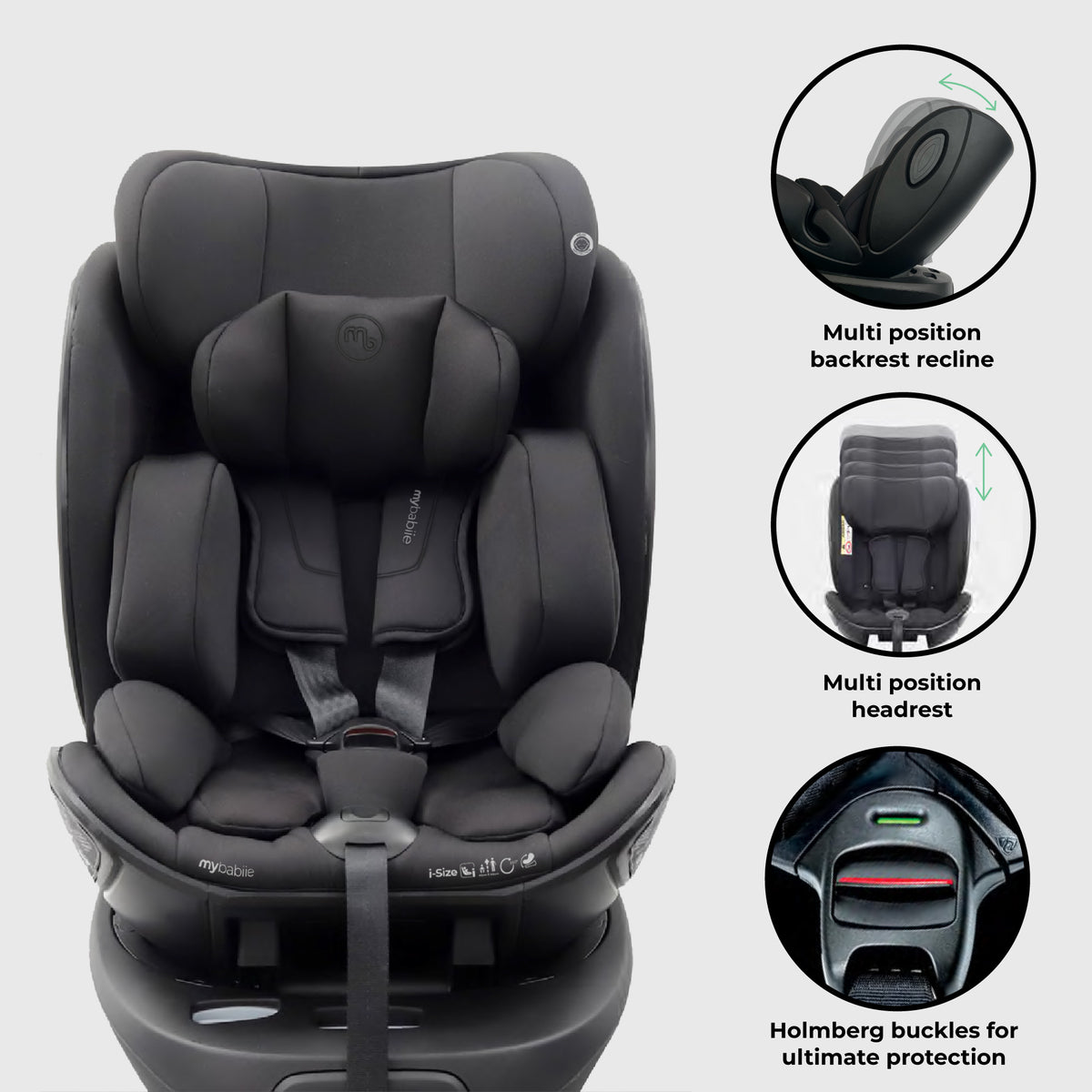 MBCS05 Rotating Family Set with Base, Infant Carrier and Toddler Car Seat Bundle