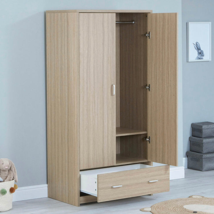 Babymore Veni 3 Piece Furniture Room Set-Oak