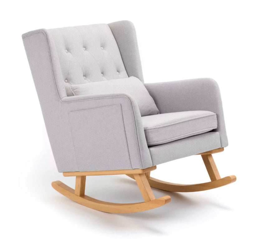Babymore Lux Nursing Chair with Footstool – Grey *AUGUST OFFER
