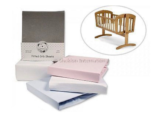 Soft touch Crib  fitted sheets - pack of 2