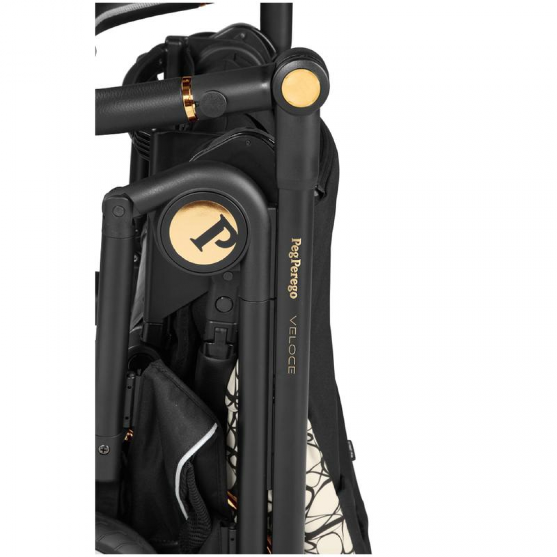Peg Perego Veloce 3 in 1 Lounge Modular I-Size Travel System Bundle, Graphic Gold