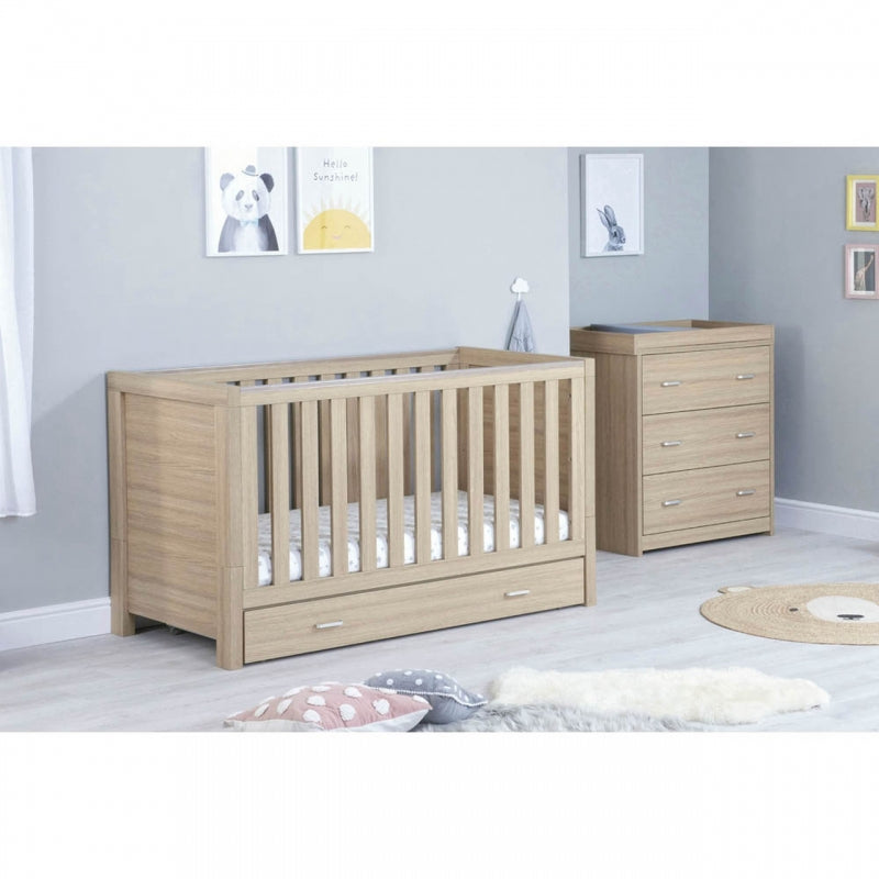 Babymore Luno 2 Piece Room Set with & Under Drawer-Oak Pre Order January Delivery