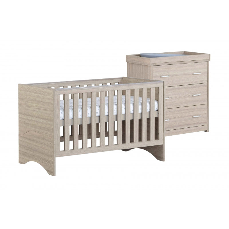 Babymore Veni 2 Piece Furniture Room Set-Oak Pre Order January Delivery