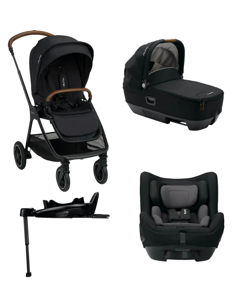 Nuna Triv Next with Cari Next & Todl Next Car Seat Bundle - Caviar