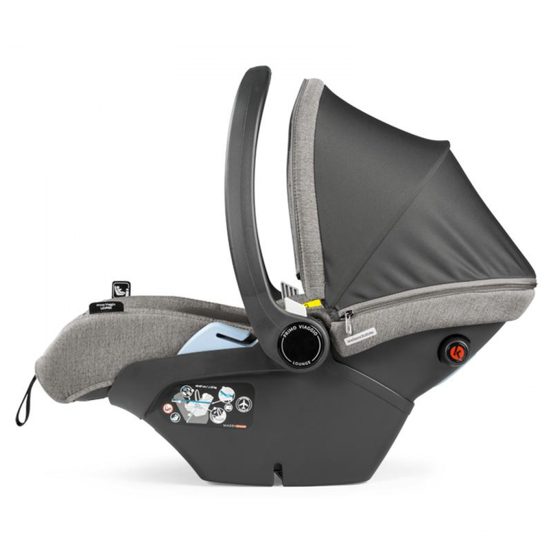 Peg Perego Veloce Lounge I-Size Travel System Bundle, City Grey