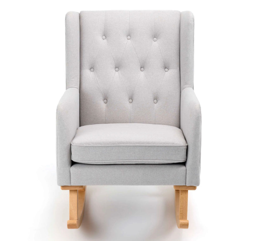 Babymore Lux Nursing Chair with Footstool – Grey *AUGUST OFFER